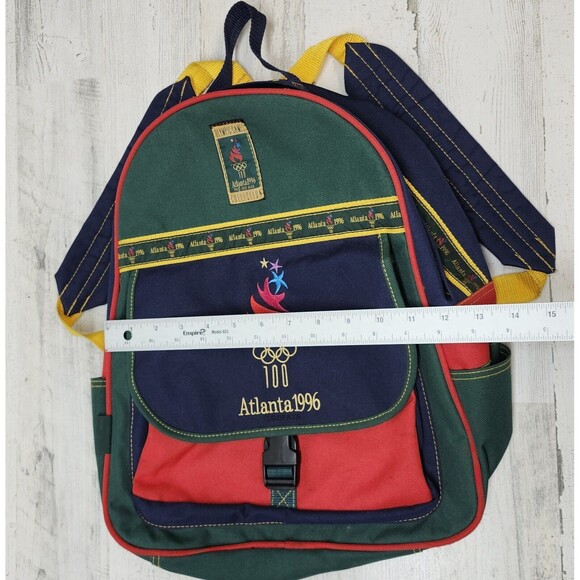 Atlanta Olympics Games 1996 Backpack  Multi-Color Canvas - Picture 7 of 11